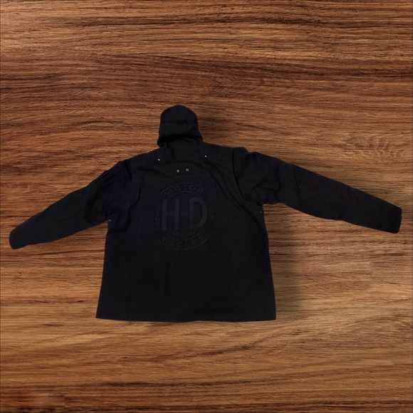 Harley Davidson 97429 Grind Hooded Workwear Black Casual Jacket  Men Size 3XL - Picture 4 of 16